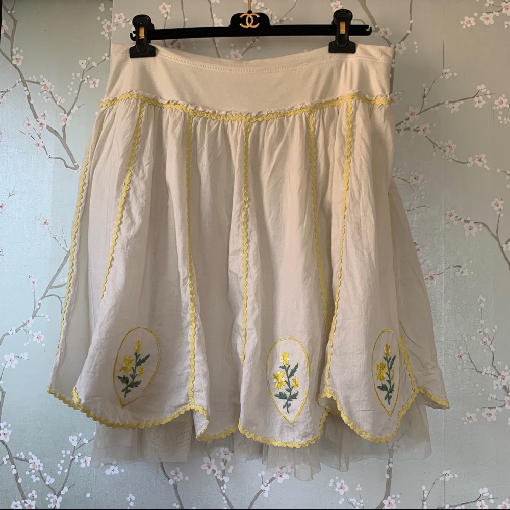 Free People full mini skirt tulle size 10 large